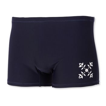 Boxer de bain uni avec logo O1MEZZI