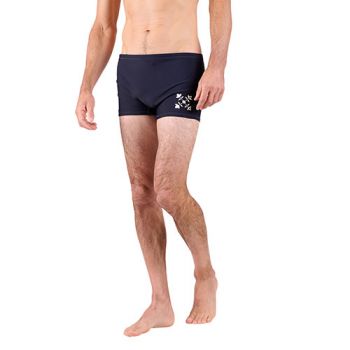 Boxer de bain uni avec logo O1MEZZI