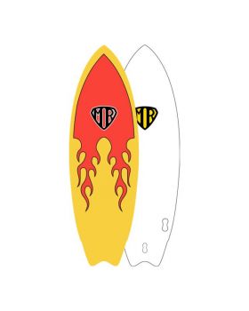 MR Epoxy Twin Fin Softboard